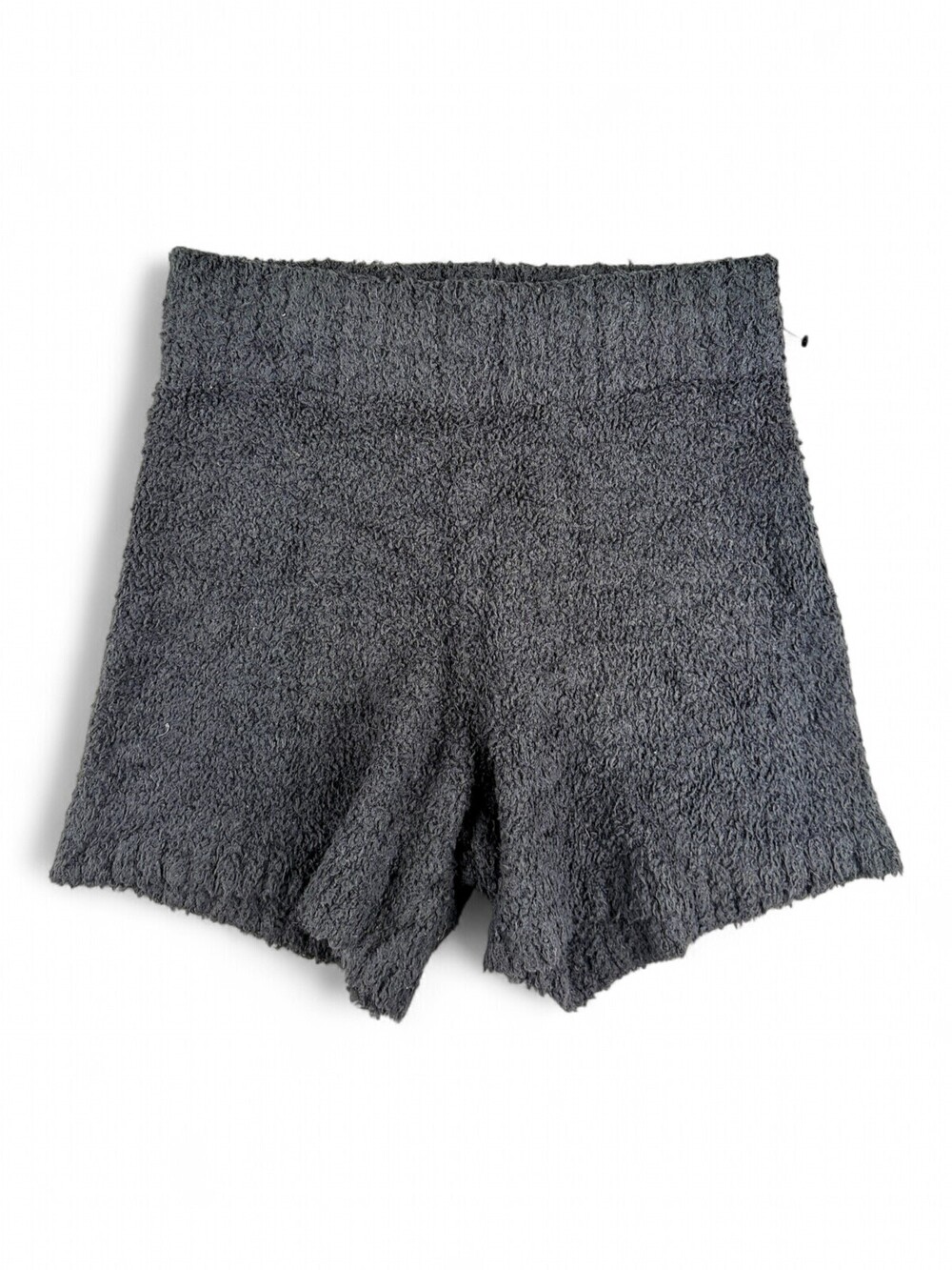 Skims Cozy High-Waist Lounge Shorts S Black